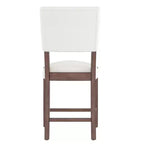 Ensemble de table à manger en marbre hauteur comptoir pour 4 personnes, ensemble de table de bar 5 pièces avec 4 chaises rembourrées pour salle à manger, pub, cuisine, petit espace