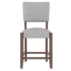 Ensemble de table à manger en marbre hauteur comptoir pour 4 personnes, ensemble de table de bar 5 pièces avec 4 chaises rembourrées pour salle à manger, pub, cuisine, petit espace
