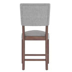 Ensemble de table à manger en marbre hauteur comptoir pour 4 personnes, ensemble de table de bar 5 pièces avec 4 chaises rembourrées pour salle à manger, pub, cuisine, petit espace