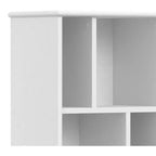 Bibliothèque et meuble de rangement moderne du milieu du siècle en BOIS MASSIF Tierney, 64 po x 22 po