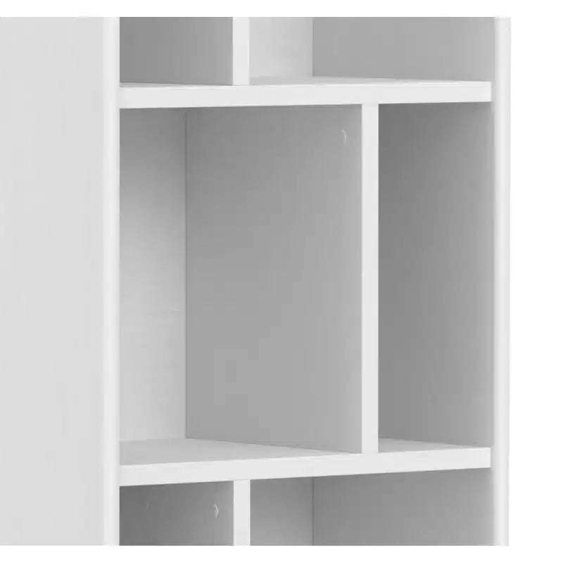 Bibliothèque et meuble de rangement moderne du milieu du siècle en BOIS MASSIF Tierney, 64 po x 22 po