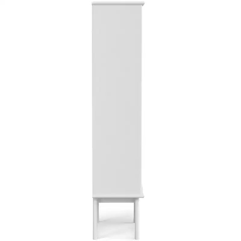 Bibliothèque et meuble de rangement moderne du milieu du siècle en BOIS MASSIF Tierney, 64 po x 22 po