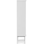 Bibliothèque et meuble de rangement moderne du milieu du siècle en BOIS MASSIF Tierney, 64 po x 22 po