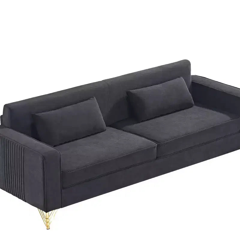 Canapé Whisen 85.8 en Velours, Canapé Moderne et Élégant 4 Places avec Confort Luxueux et Doux, Facile à Entretenir
