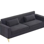 Canapé Whisen 85.8 en Velours, Canapé Moderne et Élégant 4 Places avec Confort Luxueux et Doux, Facile à Entretenir