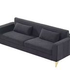 Canapé Whisen 85.8 en Velours, Canapé Moderne et Élégant 4 Places avec Confort Luxueux et Doux, Facile à Entretenir