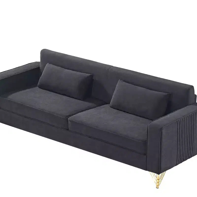 Canapé Whisen 85.8 en Velours, Canapé Moderne et Élégant 4 Places avec Confort Luxueux et Doux, Facile à Entretenir