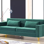 Canapé Whisen 85.8 en Velours, Canapé Moderne et Élégant 4 Places avec Confort Luxueux et Doux, Facile à Entretenir
