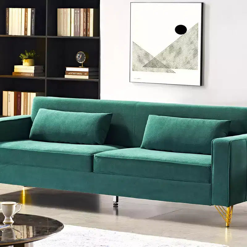 Canapé Whisen 85.8 en Velours, Canapé Moderne et Élégant 4 Places avec Confort Luxueux et Doux, Facile à Entretenir