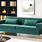 Canapé Whisen 85.8 en Velours, Canapé Moderne et Élégant 4 Places avec Confort Luxueux et Doux, Facile à Entretenir