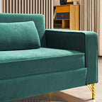 Canapé Whisen 85.8 en Velours, Canapé Moderne et Élégant 4 Places avec Confort Luxueux et Doux, Facile à Entretenir