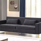 Canapé Whisen 85.8 en Velours, Canapé Moderne et Élégant 4 Places avec Confort Luxueux et Doux, Facile à Entretenir