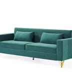Canapé Whisen 85.8 en Velours, Canapé Moderne et Élégant 4 Places avec Confort Luxueux et Doux, Facile à Entretenir