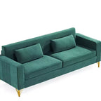 Canapé Whisen 85.8 en Velours, Canapé Moderne et Élégant 4 Places avec Confort Luxueux et Doux, Facile à Entretenir