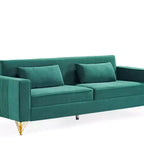 Canapé Whisen 85.8 en Velours, Canapé Moderne et Élégant 4 Places avec Confort Luxueux et Doux, Facile à Entretenir