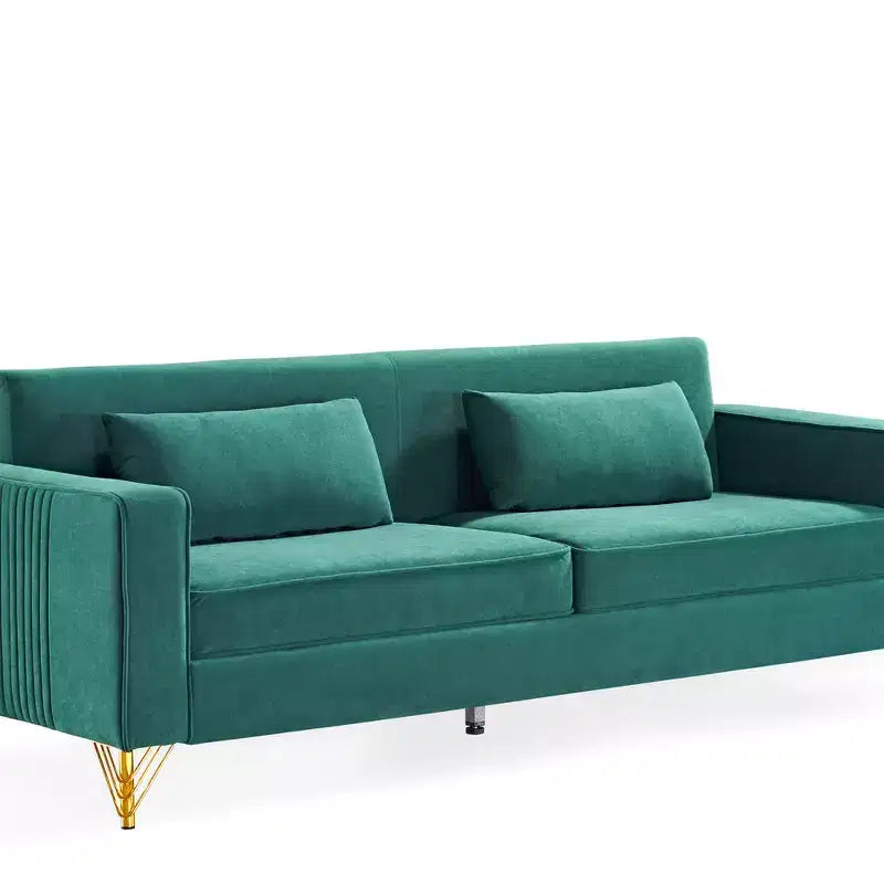 Canapé Whisen 85.8 en Velours, Canapé Moderne et Élégant 4 Places avec Confort Luxueux et Doux, Facile à Entretenir
