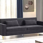 Canapé Whisen 85.8 en Velours, Canapé Moderne et Élégant 4 Places avec Confort Luxueux et Doux, Facile à Entretenir