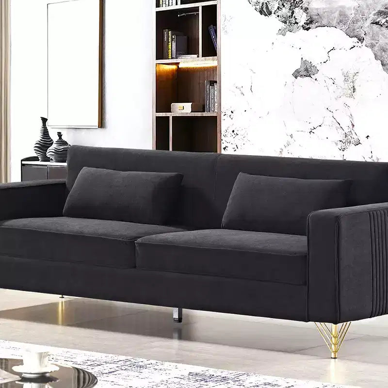 Whisen 85.8 Velvet Sofa, Modern Elegant 4 Seater Couch Sofa with Luxurious Soft Comfort, Easy to Maintain