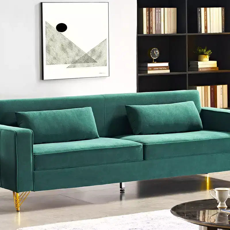 Canapé Whisen 85.8 en Velours, Canapé Moderne et Élégant 4 Places avec Confort Luxueux et Doux, Facile à Entretenir