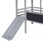 Lit superposé Bellemave avec étagères de rangement et tiroirs, lits superposés en métal avec panneau perforé, sans bruit pour enfants, adolescents et adultes