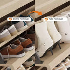 Meuble à chaussures à abattants avec 3 portes et étagère réglable, rangement en bois pour entrée et salon