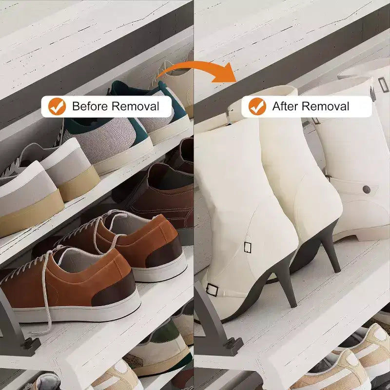 Meuble à chaussures à abattants avec 3 portes et étagère réglable, rangement en bois pour entrée et salon