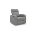 Signature Design by Ashley Carrigan Lane - Fauteuil inclinable à bascule, à tirette, gris argenté