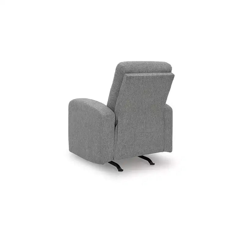 Signature Design by Ashley Carrigan Lane - Fauteuil inclinable à bascule, à tirette, gris argenté
