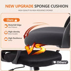 Chaise de bureau ergonomique MAYEERTY pour bureau assis-debout avec hauteur réglable, chaises de bureau d'ordinateur, accoudoir mobile, noir