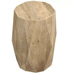 Table d'appoint contemporaine Saber en manguier massif de 38 cm de large, assemblée