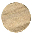 Table d'appoint contemporaine Saber en manguier massif de 38 cm de large, assemblée