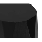 Table d'appoint contemporaine Saber en manguier massif de 38 cm de large, assemblée