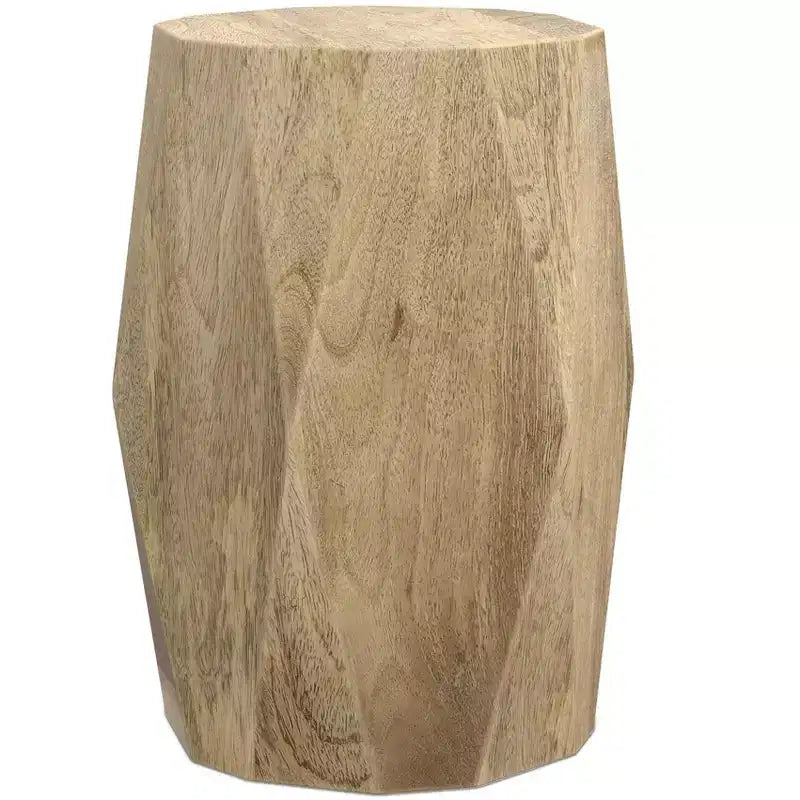 Table d'appoint contemporaine Saber en manguier massif de 38 cm de large, assemblée
