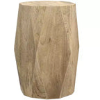 Table d'appoint contemporaine Saber en manguier massif de 38 cm de large, assemblée