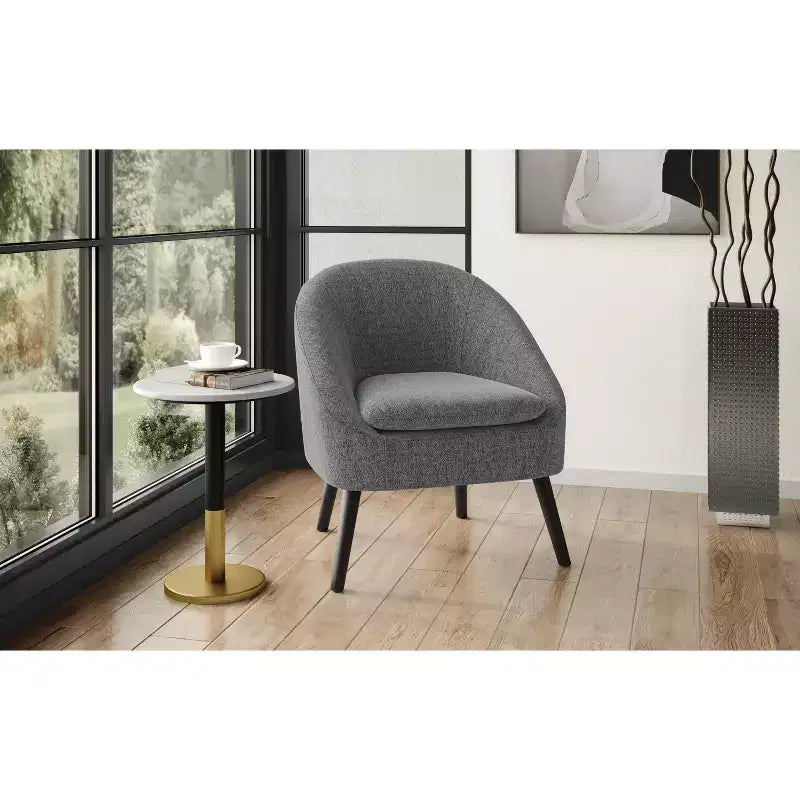 Table d'appoint moderne Ryan de 16 pouces de large