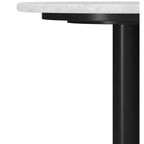 Table d'appoint moderne Ryan de 16 pouces de large