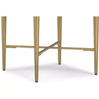 Table d'appoint carrée contemporaine Jovie en bois de manguier massif, 50,8 cm de large, couleur naturelle