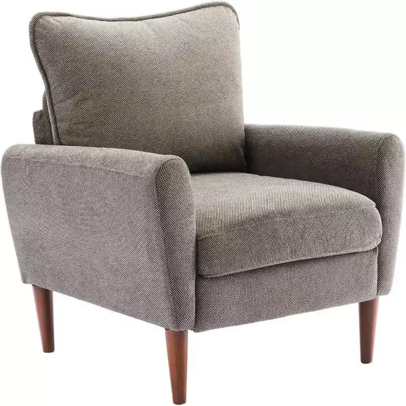 MAYEERTY Fauteuil de Lecture Moderne et Confortable, Siège Rembourré, Pieds en Bois Massif, Fauteuil Sofa Simple et Large