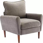 MAYEERTY Fauteuil de Lecture Moderne et Confortable, Siège Rembourré, Pieds en Bois Massif, Fauteuil Sofa Simple et Large