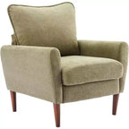 MAYEERTY Fauteuil de Lecture Moderne et Confortable, Siège Rembourré, Pieds en Bois Massif, Fauteuil Sofa Simple et Large