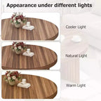 Table Basse Ronde Petite de 33,4 pouces avec Plateau Épais de 1,3 pouce, Table Centrale Circulaire avec Pieds Cannelés, Tables d'Appoint Cocktail pour la Maison, le Bureau