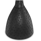 Table d'appoint contemporaine moderne ronde Theobald de 16 pouces de large, en noir