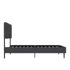 Lit plateforme capitonné en lin avec tête de lit réglable GDFStudio Ashford