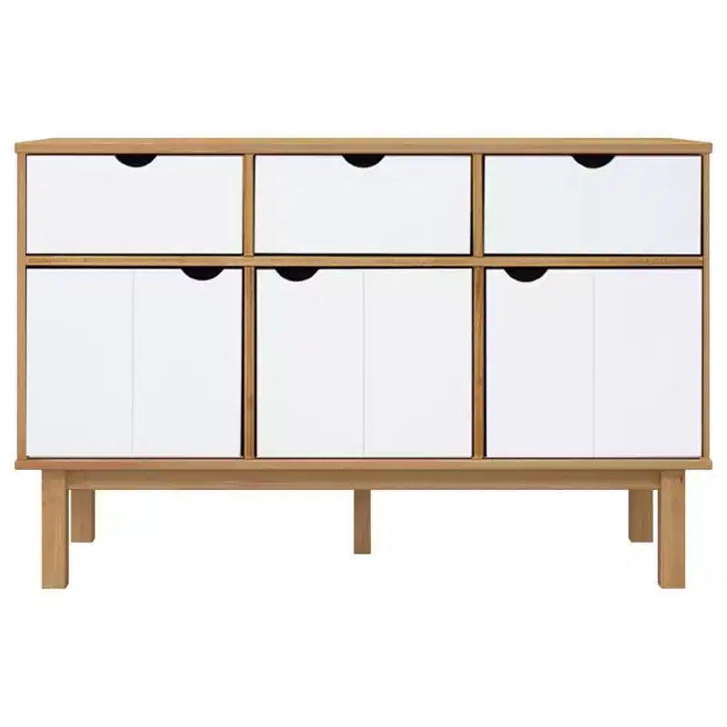 vidaXL Console de rangement pour salon OTTA Bois de pin massif