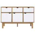 vidaXL Console de rangement pour salon OTTA Bois de pin massif
