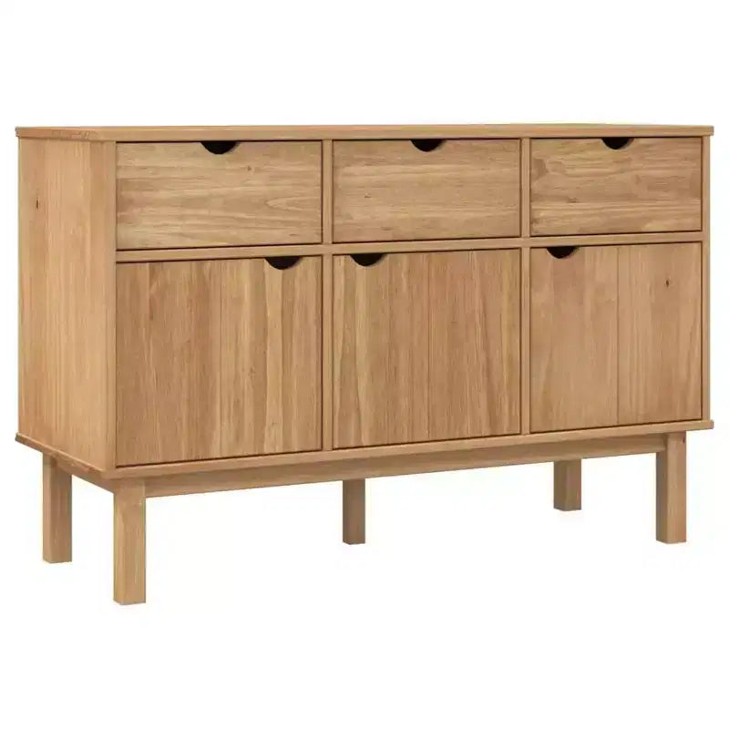 vidaXL Console de rangement pour salon OTTA Bois de pin massif
