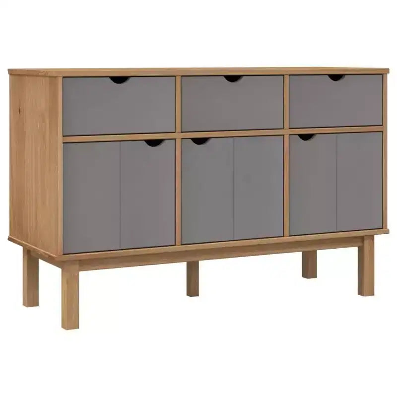 vidaXL Console de rangement pour salon OTTA Bois de pin massif