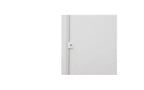 JVNOXK Commode moderne à cinq tiroirs de 76 cm avec poignées, meuble de rangement avec roulettes multidirectionnelles, convient aux chambres et aux salons, blanc