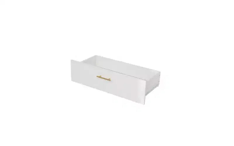 JVNOXK Commode moderne à cinq tiroirs de 76 cm avec poignées, meuble de rangement avec roulettes multidirectionnelles, convient aux chambres et aux salons, blanc