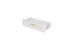 JVNOXK Commode moderne à cinq tiroirs de 76 cm avec poignées, meuble de rangement avec roulettes multidirectionnelles, convient aux chambres et aux salons, blanc